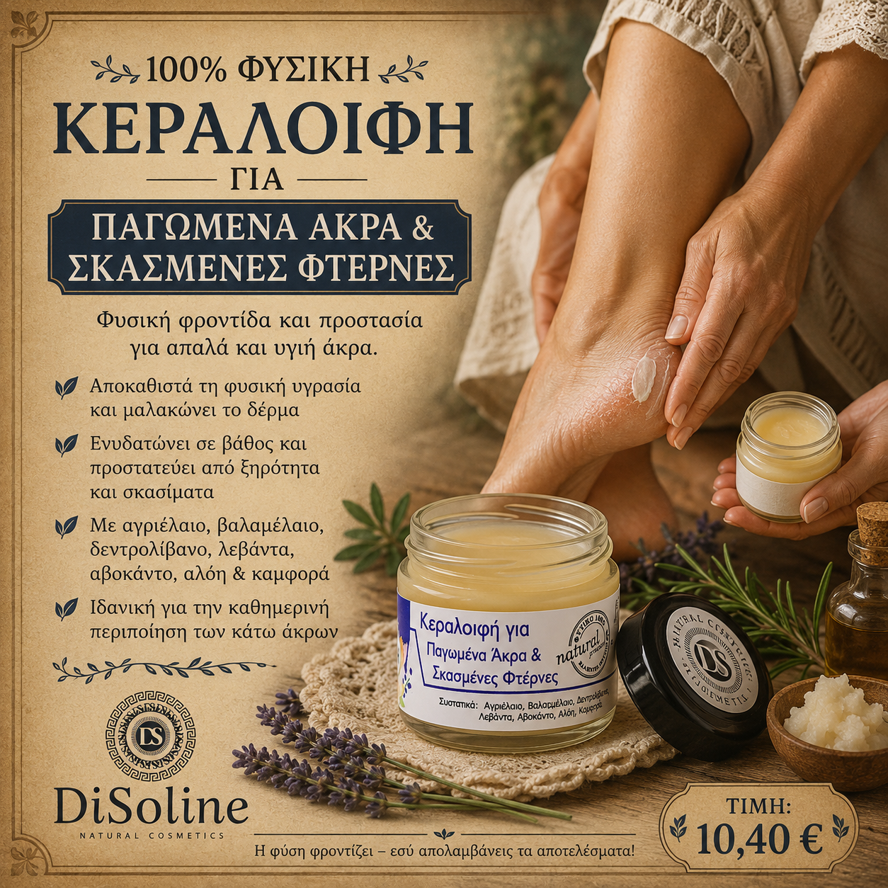 Κεραλοιφή για Παγωμένα Άκρα & Σκασμένες Φτέρνες 40ml