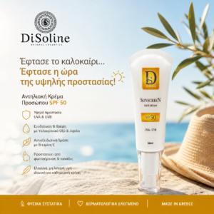 Αντηλιακή Κρέμα Προσώπου SPF 50 50ml