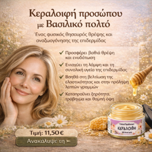 Κεραλοιφή προσώπου με Βασιλικό πολτό 40ml
