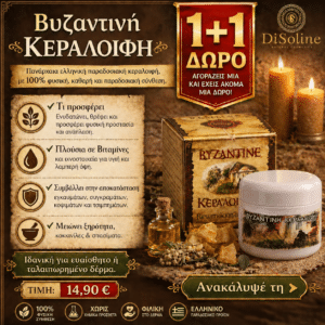 Βυζαντινή Κεραλοιφή 50ml 1+1 Δώρο (2 τεμάχια στην τιμή του 1)